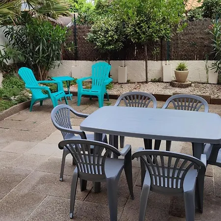 T2 Rdc Avec Jardin, Cap D'Agde, Secteur Falaise, 100 M Plage, Wifi, Parking Exterior foto